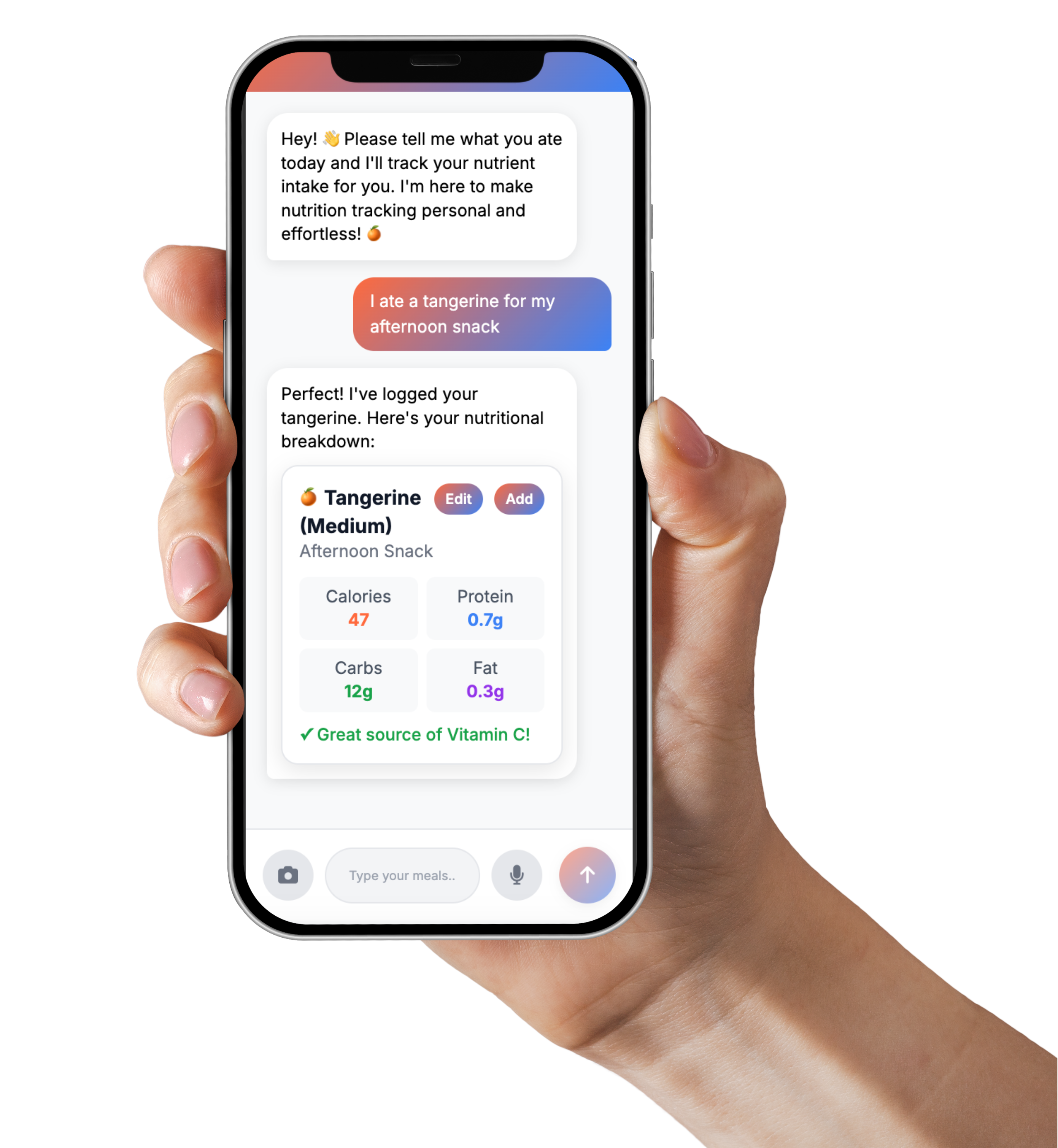 Protein AI App Mockup